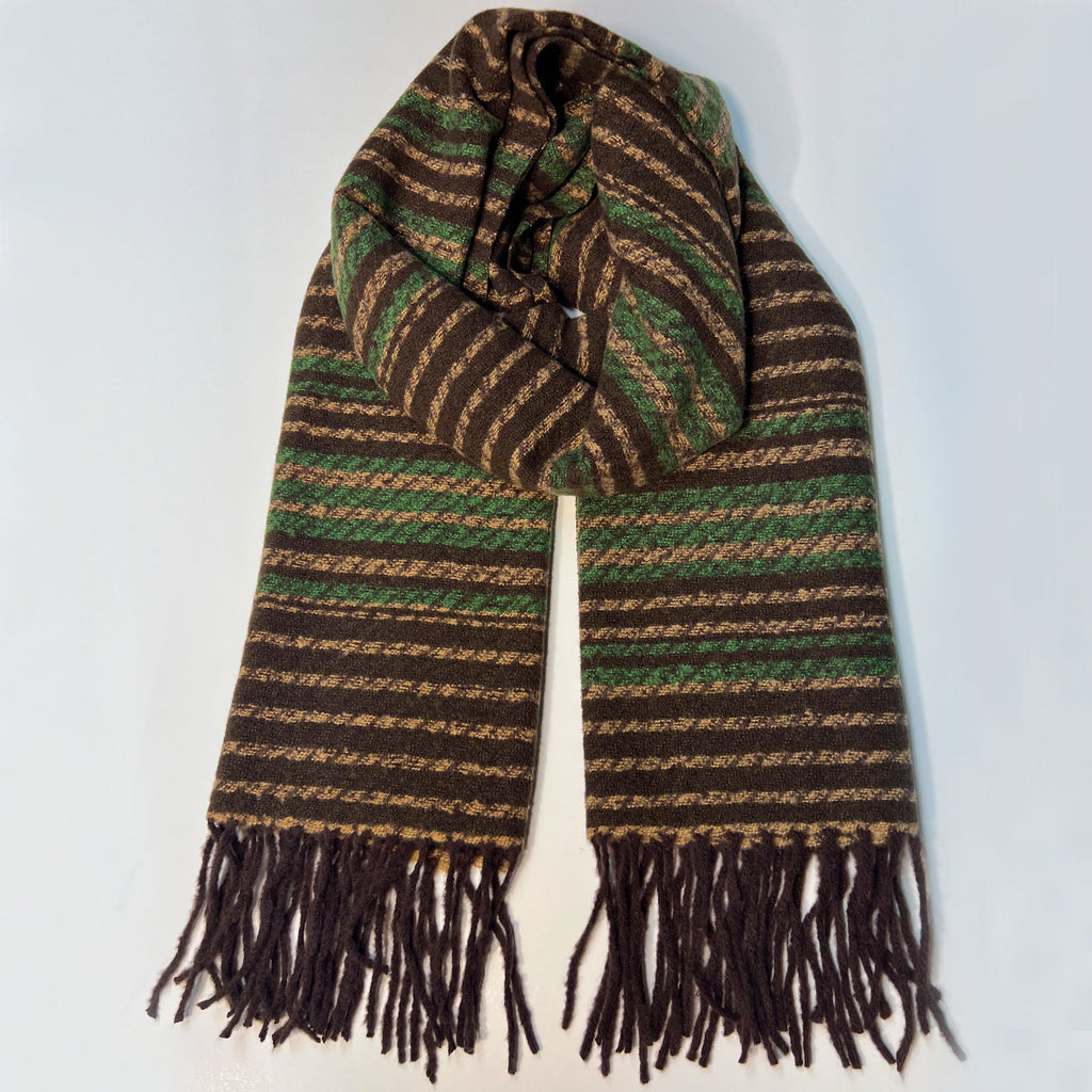 Brown Green Scarf